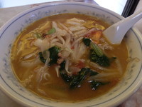 「MISO TOMATO（660円）＋ミニ焼豚丼（180円）」@平和軒の写真