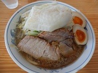 「鯛焼きラーメン＋玉子」@たいやき本舗 藤家 泉店の写真