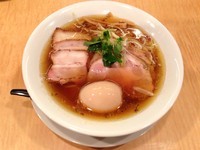 「【数量限定】チャーシュー味玉煮干そば1100円」@Japanese Soba Noodles 蔦の写真