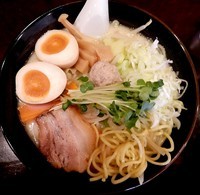 「濃厚鶏出汁タンメン＋味玉（950円）」@らーめんなが田の写真