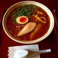 「鶏白湯ラーメン(醤油)大盛り」@軽食・喫茶シークエンスの写真