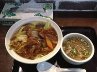 「スタミナ冷し(レバー多め)スープ付き」@スタミナラーメン 馬しゃ屋の写真