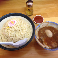 「肉つけそば 大800円＋煮玉子100円」@中華そば ひらこ屋の写真