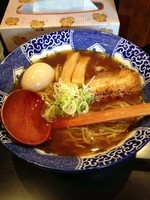 「煮干しらーめん + 味付半熟玉子」@青森煮干し中華そば JIN 海老の陣の写真