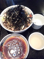 「冷たい肉そば850円」@そば処 港屋MINATOYAの写真