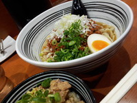 「台湾まぜラーメン+子丼（チャーシュー丼）」@麺屋 正元 つくば南店の写真