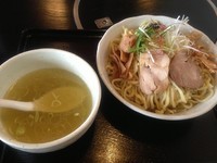 「【季節限定】梅塩つけ麺+大盛　780円＋100円」@中華そば 田家 本店の写真