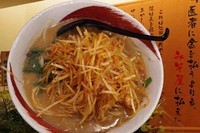 「信州味噌　肉ネギらーめん　830円＋餃子」@らうめん 味噌屋 門左衛門 三芳店の写真