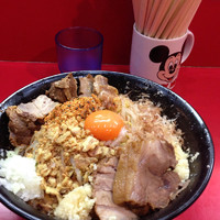 「まぜそば＋ほぐし豚」@麺屋 桐龍の写真