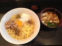 「【5月限定】カレボナーラ和えつけチーズ中＋半ライス1000円」@麺処 ほん田 nijiの写真