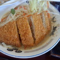 みそラーメン450円＋とんかつ260円