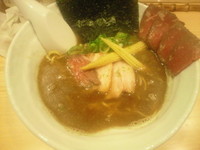 「煮干醤油SOBA（並）（780円）+ローストビーフ（300円」@銀座 篝の写真