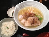 「銀笹塩ラーメン+半鯛飯（800+150円）」@麺処 銀笹の写真