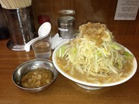 「ラーメン、麺固め、野菜増し、油少し増し」@ラーメンの店 どでん 北浦和店の写真
