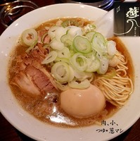 「肉煮干しそば　小。葱・つゆマシ（1,050円）」@麺処 遊 蕨店の写真