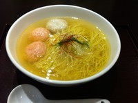 「あら炊き塩らあめん＋海老つみれ」@麺屋 海神の写真