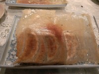 「大叶牛肉焼餃子(6個)\390」@長安 ぴかいち 石神井南口店の写真