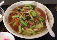 「麺セット(野菜メン+半チャーハン)780円」@中国料理 長安食屋の写真