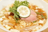 「鴨そば(手もみ麺) ＋ネギめし」@紫 くろ㐂の写真