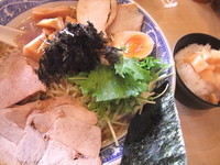 「特製ラーメン（醤油・あっさり・細麺）」@らーめん がんちゃの写真