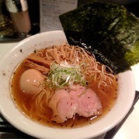 「焼きのり味玉そば」@SOBAHOUSE金色不如帰の写真