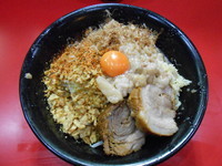 「まぜそば(ヤサイ少し・カラメ以外全部)750円」@麺屋 桐龍の写真