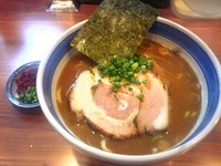 「濃厚和風エビ辛し中華そば」@浜屋 五反田店の写真