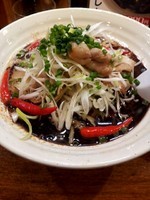 「とんこつブラック+大盛り」@茨城豚骨 とんこつ家 高菜の写真