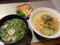 「【限定】昆布水の和風つけ麺＋大盛り、800円＋100円」@中華蕎麦 瑞山（ZUIZAN）の写真