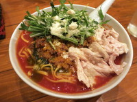 「ボロネーゼ（中太平打ち麺）大盛+リゾットライス」@Kitchen Troquet（トロケの台所）の写真