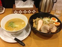 「白山つけSOBA＋スモークエッグ」@自家製麺 TERRAの写真