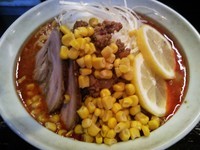 「火山らぁめん  ９００円」@極太めん ひでまる 千波店の写真