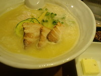 「鶏白湯SOBA 並780円など合計1080円也」@銀座 篝の写真