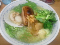 「シャリっとワンタン麺　④特別枠」@MENYA 食い味の道有楽の写真