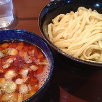 「辛肉もりそば」@UNDER GROUND RAMENの写真