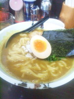 「カレーラーメン大盛り＋半ライス」@麺屋 だいすけの写真