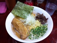 「らあめん大盛750円+替玉3玉」@麺屋 空の写真