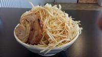 「限定ツキソバ汁あり　野菜増し」@月ノ魚 羽生駅前店の写真