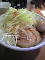 「塩まぜそば+大盛り」@麺屋 炙りの写真