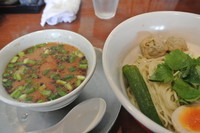 「（ハマ麺）味噌つけフューチャリングG麺7」@豚そば 成の写真
