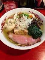 「100%地鶏スープの平打ちそば(期間限定)」@麺屋 こうじの写真