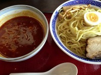 「唐辛子つけめん（大盛り）」@Kitamoto 優勝軒の写真