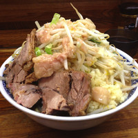 「小ラーメン （野菜ニンニクアブラ）」@ラーメン二郎 新小金井街道店の写真