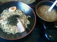 「濃厚魚介つけめん1･5玉800円」@麺屋○文の写真