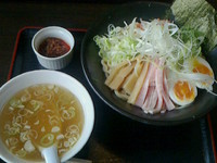 「えびまぜそば750円」@麺屋○文の写真