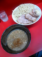 「つけ麺（夏季限定）７５０円+ニンニク」@ラーメン二郎 西台駅前店の写真