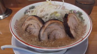 「ラーメン（肉3枚）600円」@ラーメンのろし 長岡店の写真