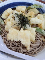 「冷やしイカ天そば580円」@山田うどん 弥平店の写真