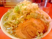 「らーめん豚一切れ ヤサイカラメニンニクネギ(750円)」@ちばからの写真