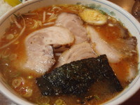 「南蛮麺風味醤油(ビリビリ)(710円)ライス(100円)」@活力ラーメン 花さかの写真